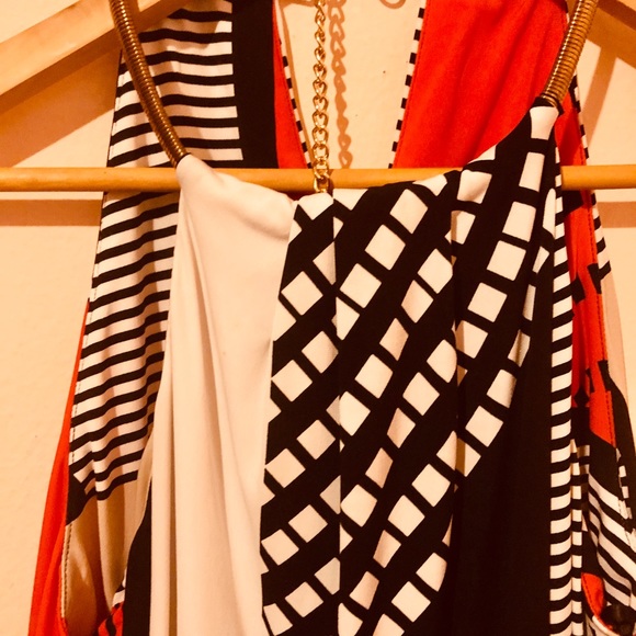 Calvin Klein Colorful halter dress - Picture 3 of 4